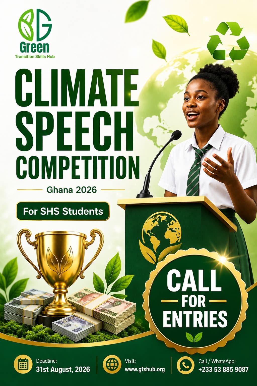 Climate Speech Competition 2026 poster